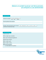 D&eacute;claration d'accident